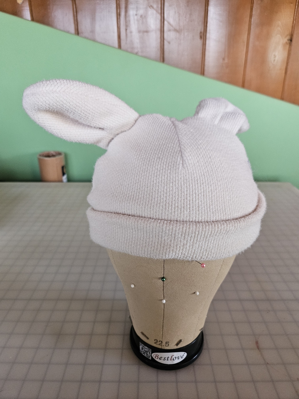 White Bunny Beanie